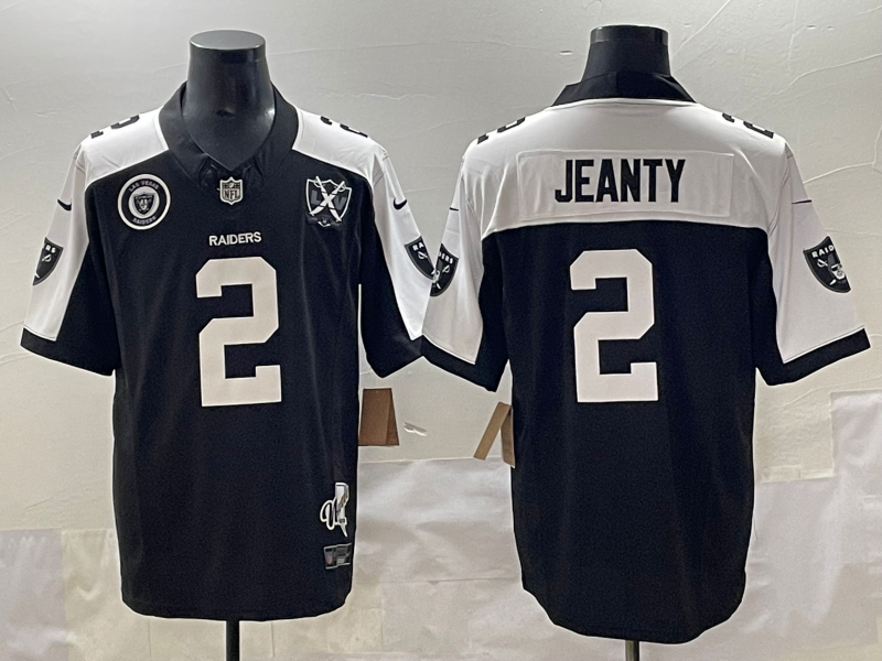 Men Oakland Raiders #2 Jeanty Black Nike 2025 Limited NFL Jersey 003->washington redskins->NFL Jersey